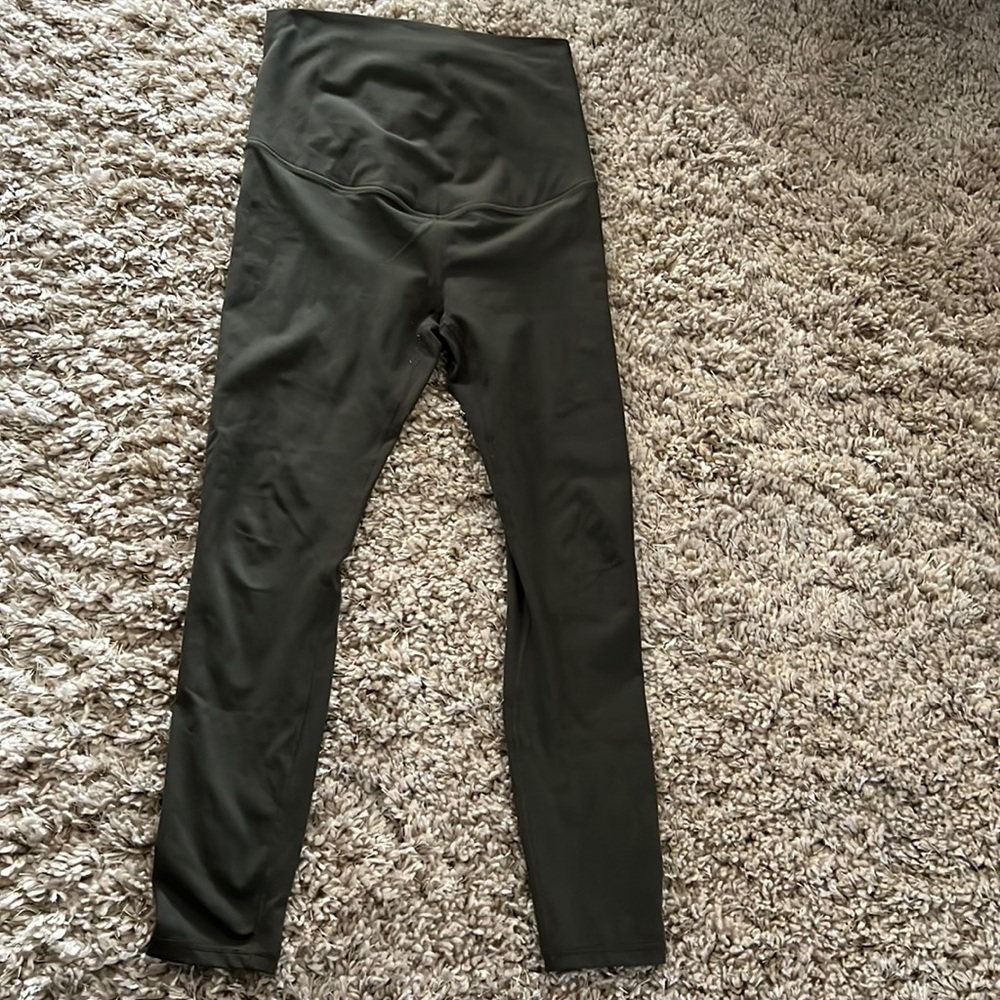 Fabletics maternity leggings, XS, green